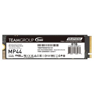 TEAMGROUP 十銓 M.2 PCIe 4.0 SSD 固態硬碟 讀 7200MB 寫 6000MB, 8TB, MP44