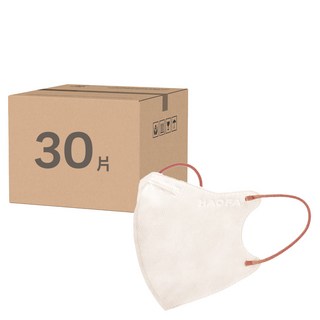HAOFA N95立體醫療口罩 氣密型 M, 30片, 1個, 裸杏粉