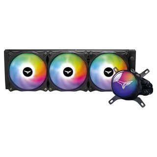 TEAMGROUP 十銓 T-FORCE SIREN ARGB 一體式水冷散熱器, 1個, 黑色, GD360E