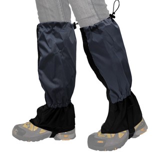 DIBOTE 迪伯特 登山防水綁腿雪套 加高45cm W3206-BK, 黑色