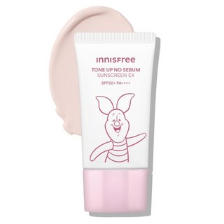 INNISFREE 提亮無油光防曬乳EX 小熊維尼版 SPF50+ PA++++, 1個, 60ml