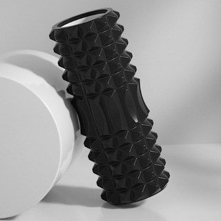 알파커머스 하드돌기 EVA 폼롤러, 블랙, 1개