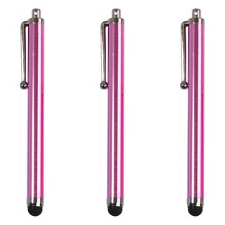 Varico 極細平板智慧型手機電容式觸控筆, 粉紅色, 3個