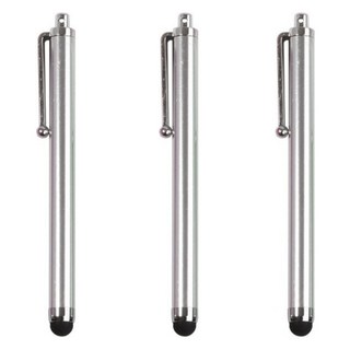 Varico 極細平板智慧型手機電容式觸控筆, 銀色, 3個