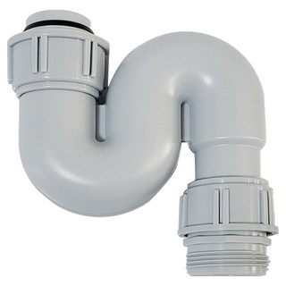 주방 싱크대 냄새차단 S 트랩, 회색, 1개