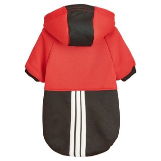 寵物撞色衛衣, 黑色 + 紅色, 1個