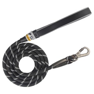 와일드독 강아지 야광 로프 중형견 대형견 리드줄, BLACK, 1개