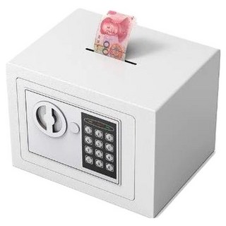 舒適空間 密碼數位迷你保險箱, 象牙白