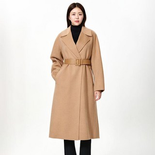 미니멈 여성용 캐시미어 카라 루즈 코트