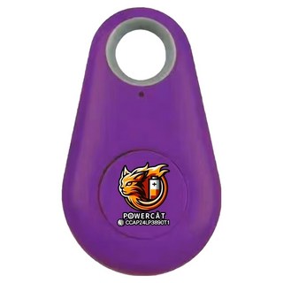 POWERCAT 寶護者 藍牙防丟器 附電池, 1個, 水滴紫