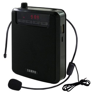 SAMPO 聲寶 多媒體數位教學用麥克風喇叭 1個, 黑色, TH-Y2001L
