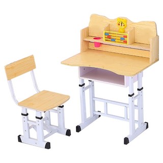 彬彬小鋪 超值兒童書桌椅, 黃色