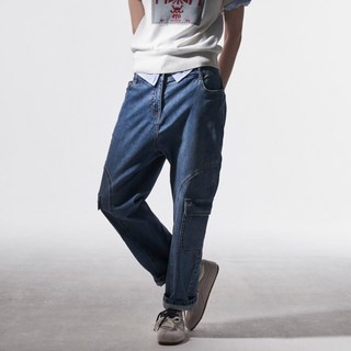 Olivia Lauren 女款 REVV 徽章寬鬆版型牛仔褲 VVSMP5F7211