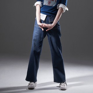 Olivia Lauren 女性 REVV 外口袋修身寬版牛仔褲 VVSMP5F7281