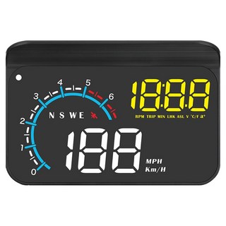 FLYone M12 OBD2/GPS 雙系統多功能汽車抬頭顯示器, 1個, 黑色