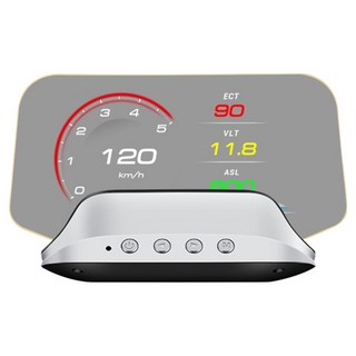 FLYone C3 雙系統多功能汽車抬頭顯示器 OBD2 + GPS 標準版, 1個, 黑色