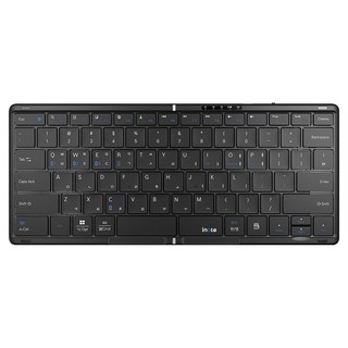 아이노트 X Folding 멀티 페어링 접이식 블루투스 무선 키보드, 블랙, XK807B, 제조사축