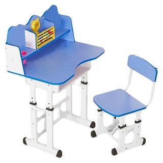 彬彬小鋪 超值兒童書桌椅, 藍色