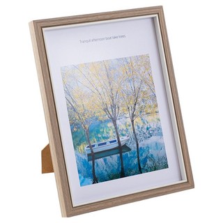 iINDOORS 典雅復古相框 6 x 8吋 含立架, 咖啡色, 1個