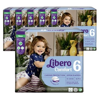 Libero 麗貝樂 Comfort黏貼型尿布, 第6階段, 252片