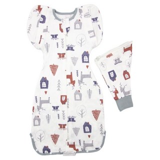 OhBabyLying 春秋薄款 可換袖成長包巾 S