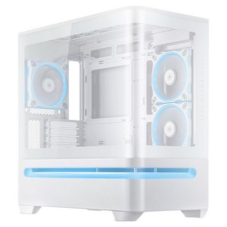 에이수스 2025 화이트 게이밍 조립PC의 아름다운 외관