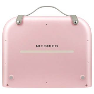 NICONICO 時尚摺疊暖足電暖器 1個, 淡粉色, NI-WF1023