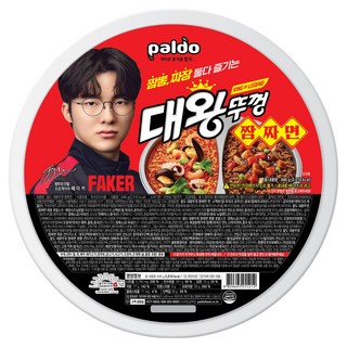 JUMBO NOODLE 食麵王大炒碼炸醬半半泡麵 446g, 1個