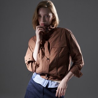 Olivia Lauren 女款拼色貼飾短版夾克 VVCCL5F7461