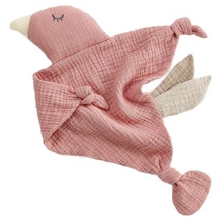 KU.KU Duckbill 酷咕鴨 KUKU PLUS 寶寶多功能安撫巾, 1個, 雀鳥 粉色