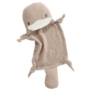 KU.KU Duckbill 酷咕鴨 KUKU PLUS 寶寶多功能安撫巾, 1個, 酷鴨 棕色