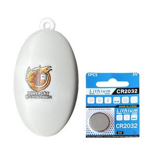 POWERCAT 寶護者 藍牙防丟器 送電池 橢圓, 1個, 白色