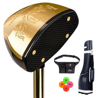 히토미혼마 4스타 파크골프채 + 하프백 + 파우치백 + 파크 골프볼 4종 세트 85cm, 네이비, 1세트
