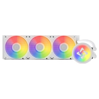 emTek CPU水冷散熱器 Redbit ICE 360 ARGB, 白色, 1個