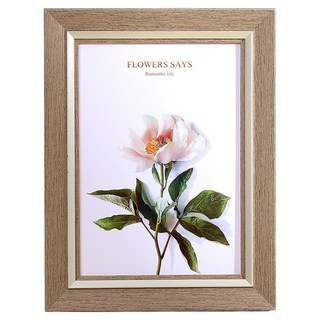 iINDOORS 清新復古相框 含立架 185g, 1個, 咖啡色