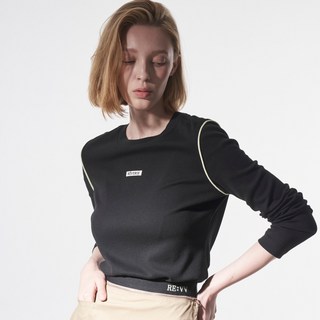 Olivia Lauren 女士 REVV 撞色羅紋T恤 VVSAL5F7221