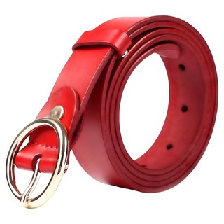 本革職人 女款 真皮時尚O型針扣式皮帶