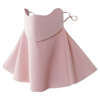 QIDINA 超親膚冰絲涼感透氣防曬護頸面罩 B, 1個, 裸粉色