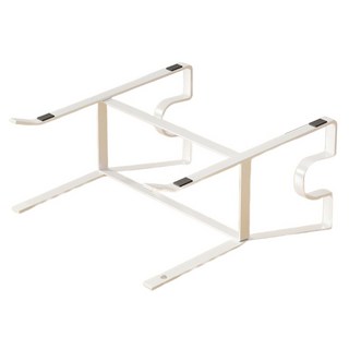 뉴토피아 심플 쿨링 스탠드 2단 키보드 수납 노트북 거치대, 화이트, 3RbZK3R2