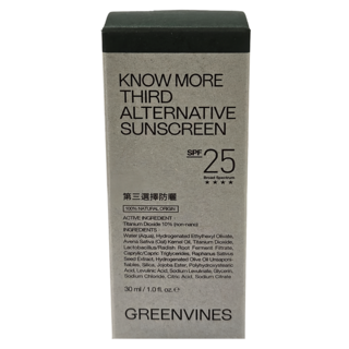 GREENVINES 綠藤生機 第3選擇防曬 SPF25 無潤色, 1個, 30ml