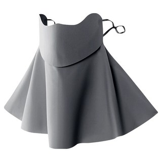 QIDINA 超親膚冰絲涼感透氣防曬護頸面罩 B, 1個, 深灰色