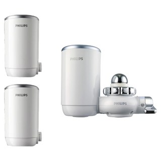 PHILIPS 飛利浦 5重超濾龍頭式淨水器 + 濾芯 WP3922 2個, WP3812