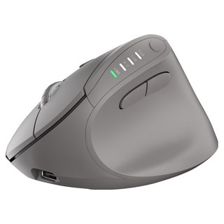 아이리버 항균 충전식 멀티페어링 무소음 버티컬 무선 마우스, EV35c, 그레이