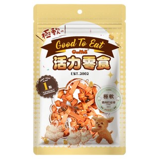 GooToe 活力零食 極軟打結骨 2.5吋, 雞肉, 130g, 1個
