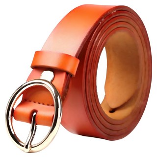 本革職人 女款 真皮時尚O型針扣式皮帶