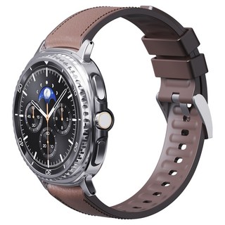 칸탐 갤럭시워치 하이브리드 가죽 스트랩, 브라운, 1개