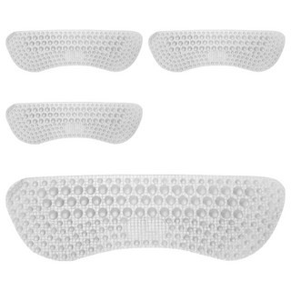 Knock Knock 高跟鞋 皮鞋 運動鞋 後腳跟防磨矽膠貼片, 4個, 透明