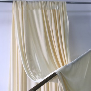 KODACHIEF 法式背景婚禮裝飾絲綢窗簾, 香檳