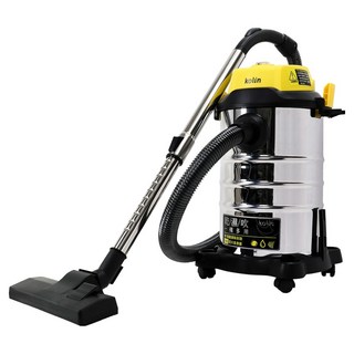 Kolin 歌林 不鏽鋼桶乾濕吹吸塵器 KTC-UD1808 18L, 銀色 + 黃色