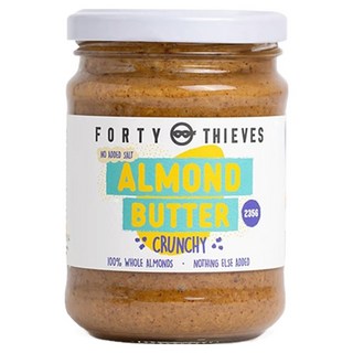 FORTY THIEVES 顆粒杏仁抹醬, 1罐, 235g